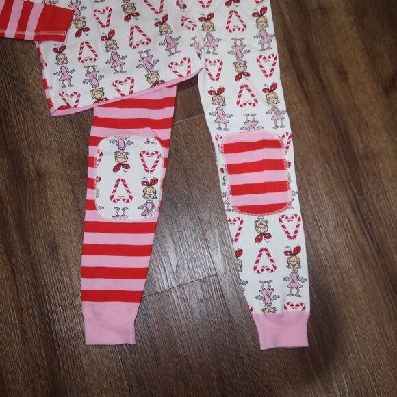 Girls Hanna Andersson Grinch Cindy Lou Who Jams PJ Pajamas Set Christmas 120 6/7 - Picture 3 of 6